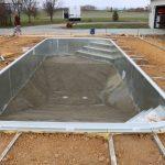 construction of in-ground pool