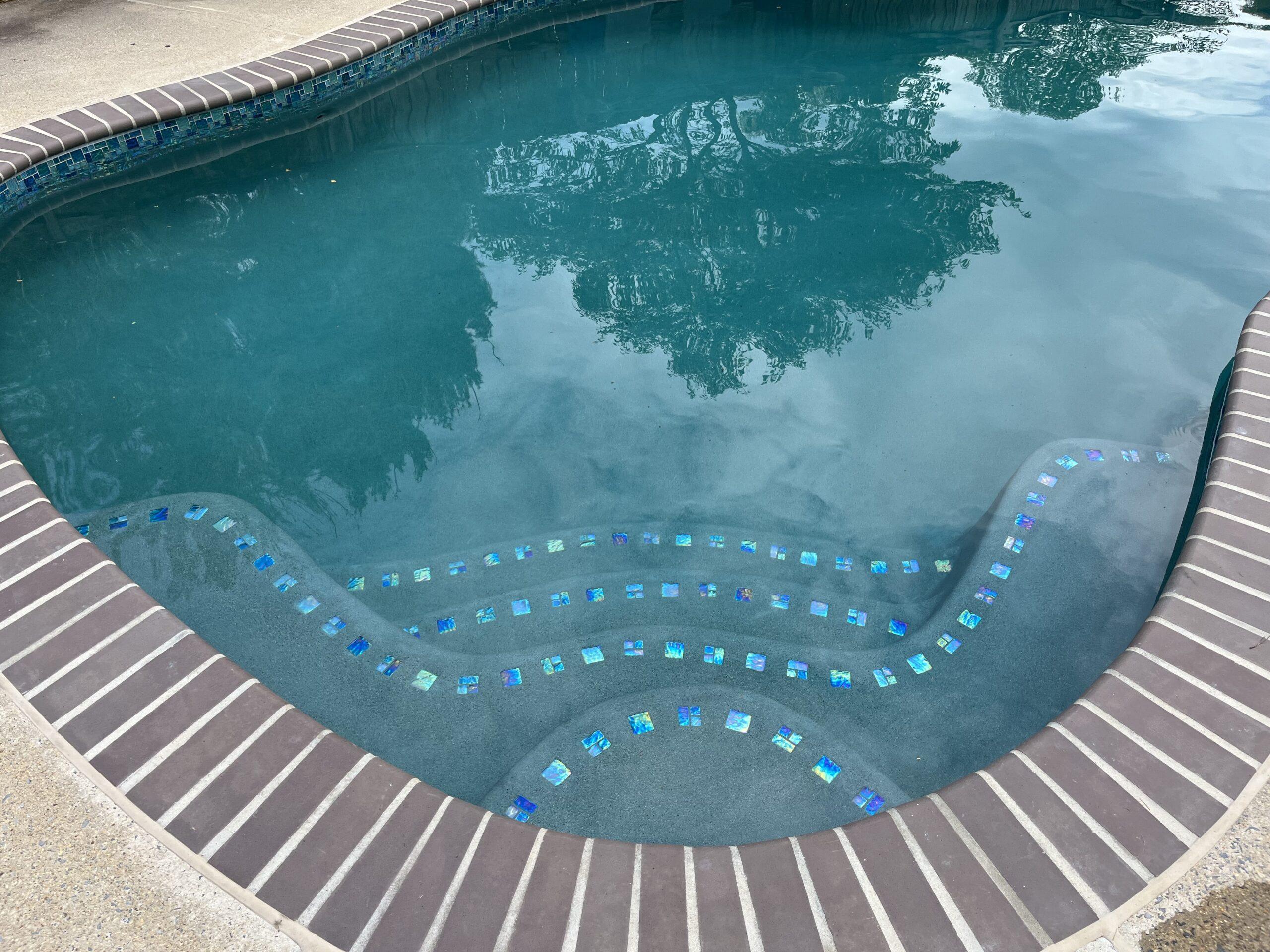 Pool renovations made to pool steps